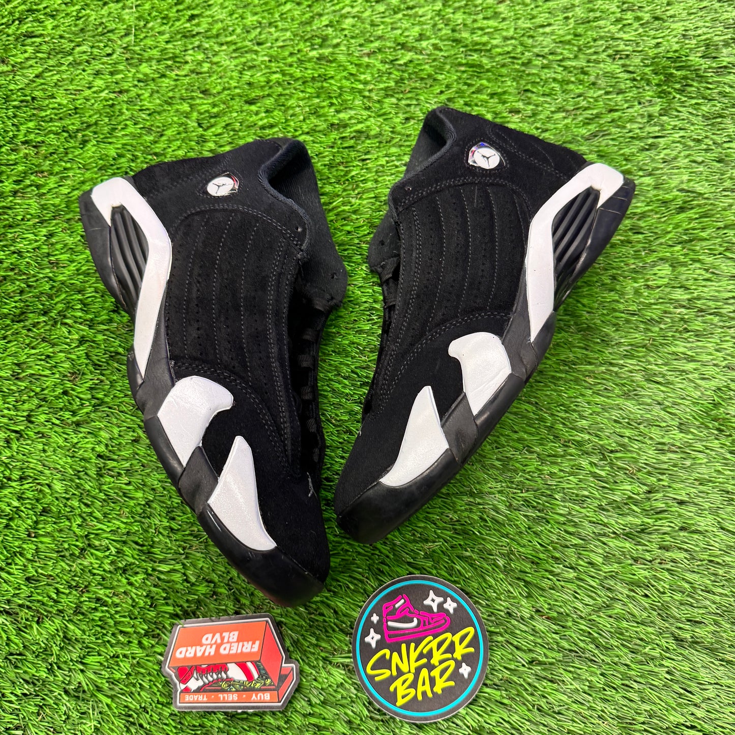 Jordan 14 Retro Black White 8M/9.5W