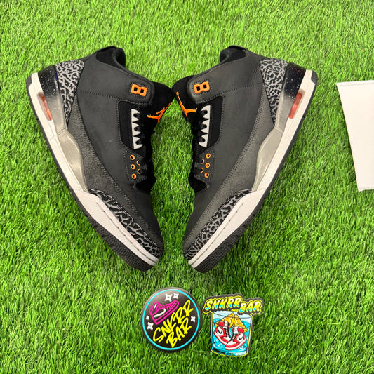Jordan 3 Retro Fear Pack (2023) SIZE 10M/11.5W