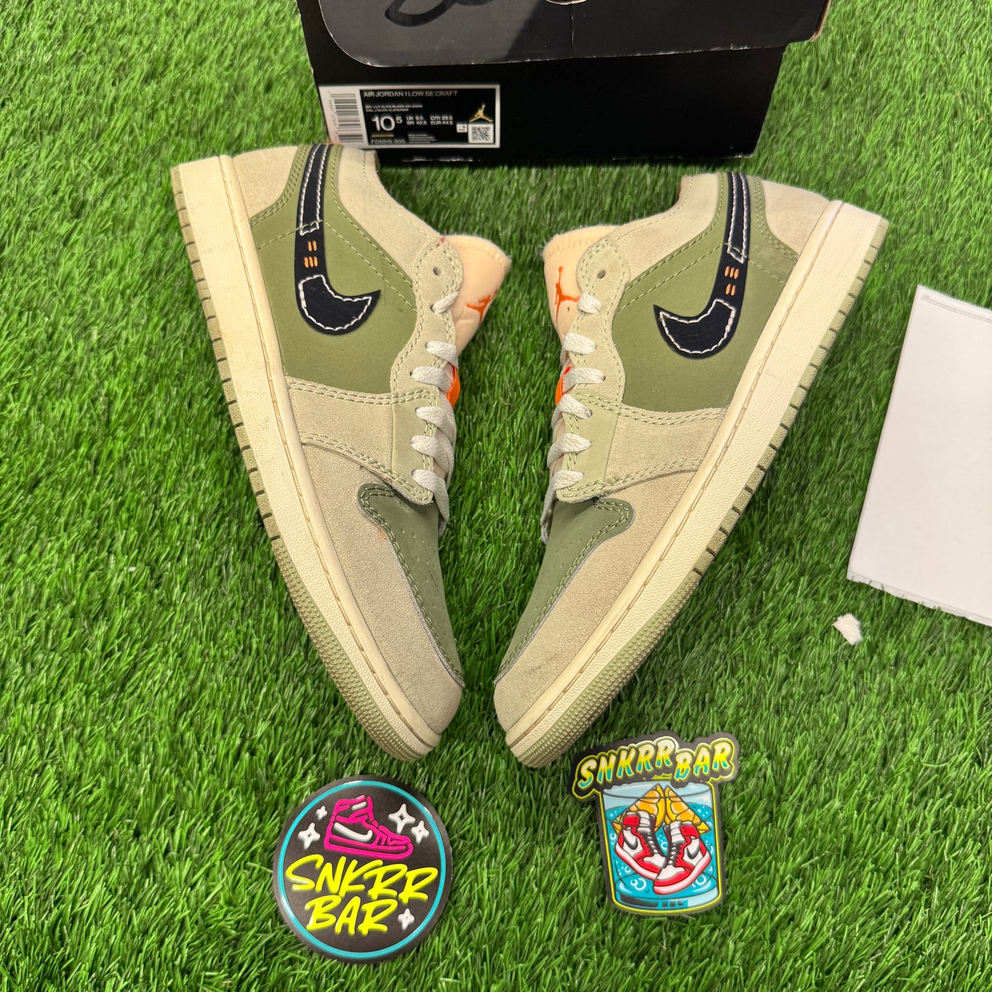 Jordan 1 Low SE Craft Light Olive SIZE 10.5M/12W