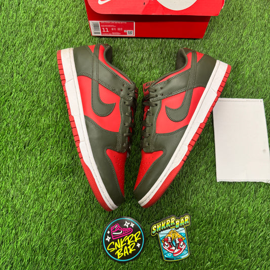 Dunk Low Mystic Red Cargo Khaki SIZE 11M/12.5W