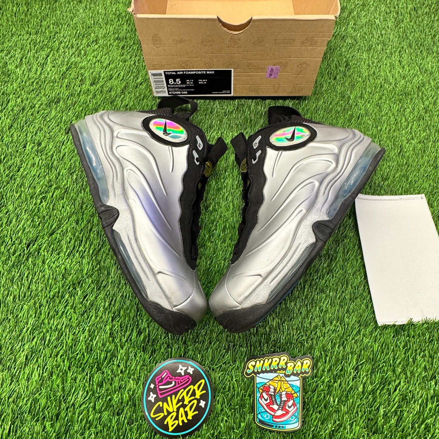 Total Air Foamposite Max Metallic Silver (2011) SIZE 8.5M/10W