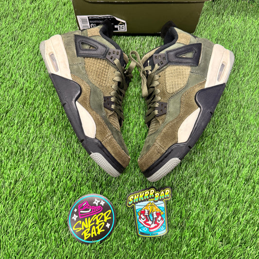 Jordan 4 Retro SE Craft Medium Olive (GS) SIZE 6.5Y/8W