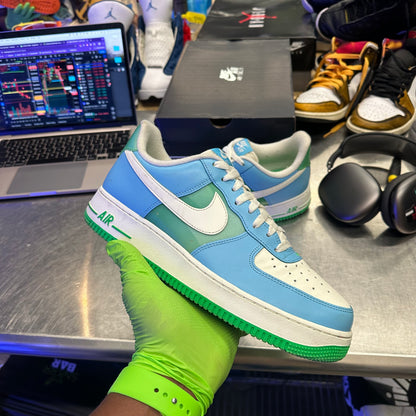 Nike Air Force 1 Low '07 Aquarius Blue Vapor Green 10M/11.5W