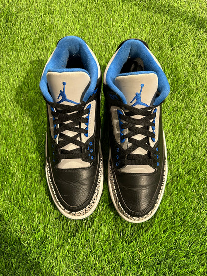 Jordan 3 Retro Sport Blue 9.5M/11W