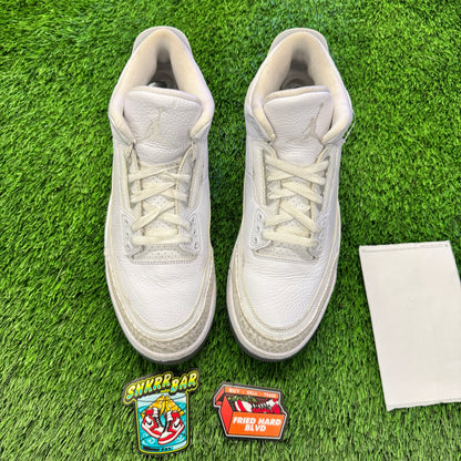 Jordan 3 Retro Pure White (2018) SIZE 12M/13.5W