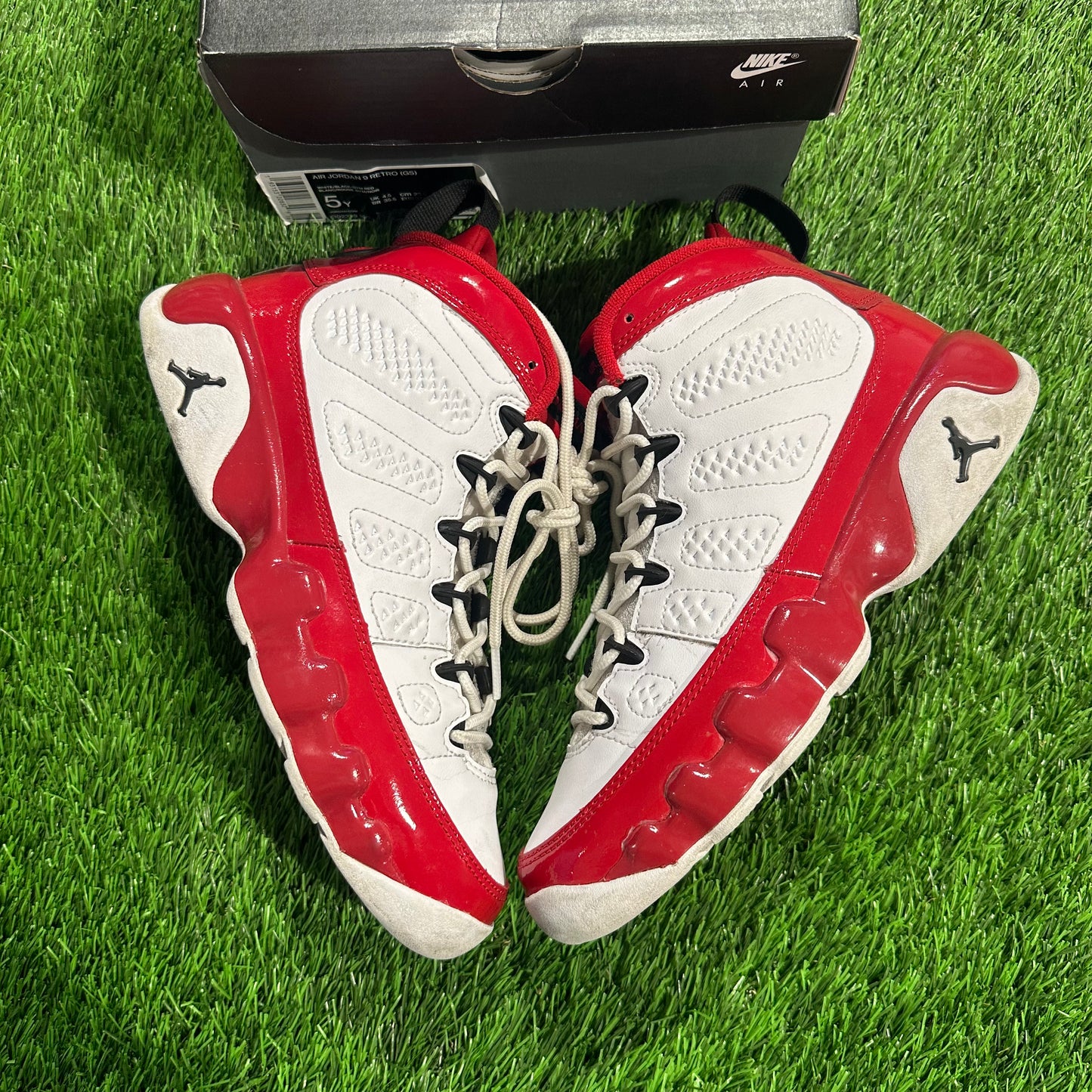 Jordan 9 Retro White Gym Red (GS) 5Y/6.5W