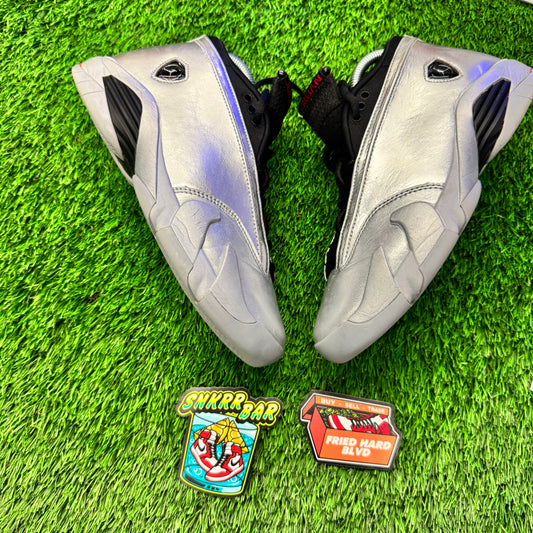 Jordan 14 Retro Metallic Silver (Women's) SIZE 6.5M/8W