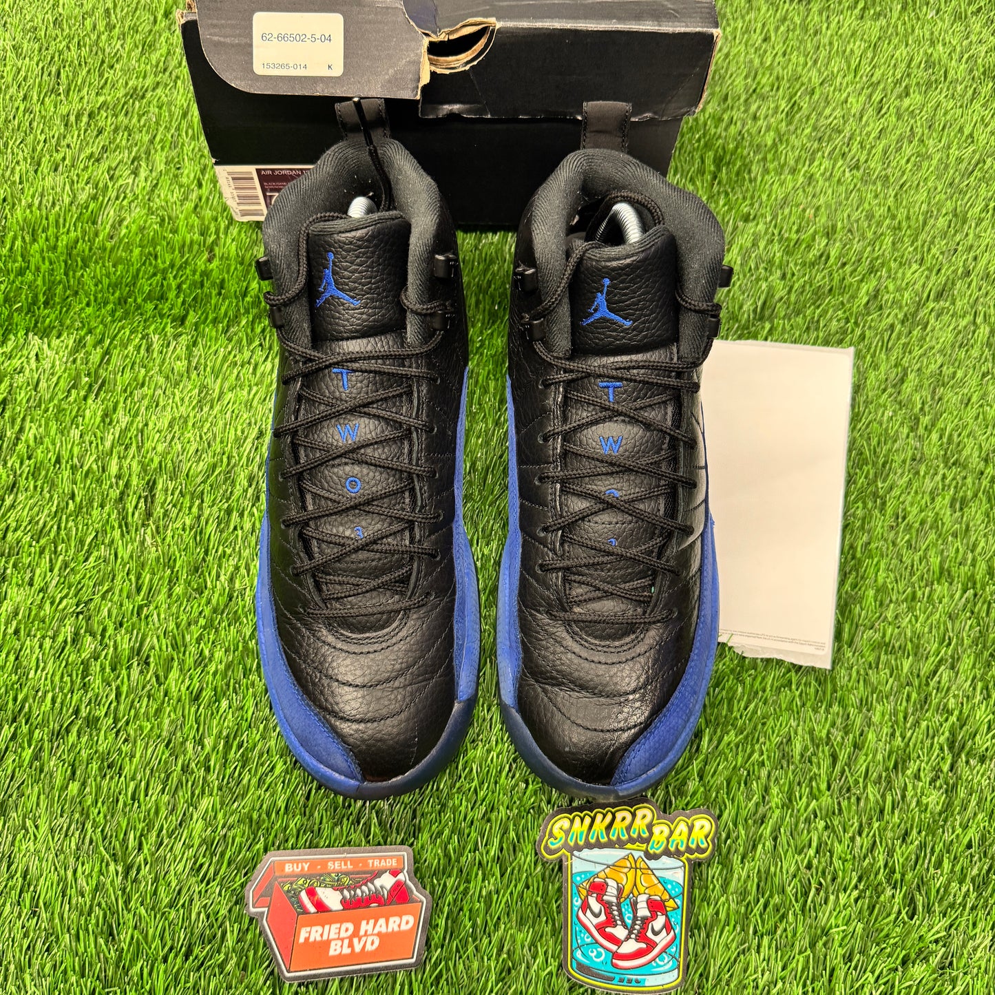 Jordan 12 Retro Black Game Royal (GS) SIZE 7Y/8.5W