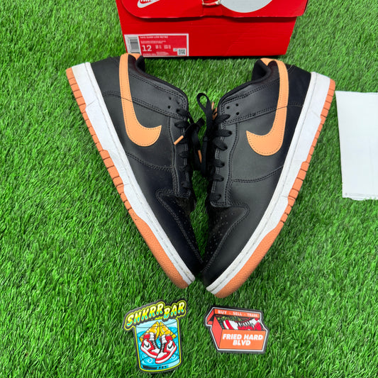 Nike Dunk Low Black Amber Brown SIZE 12M/13.5W