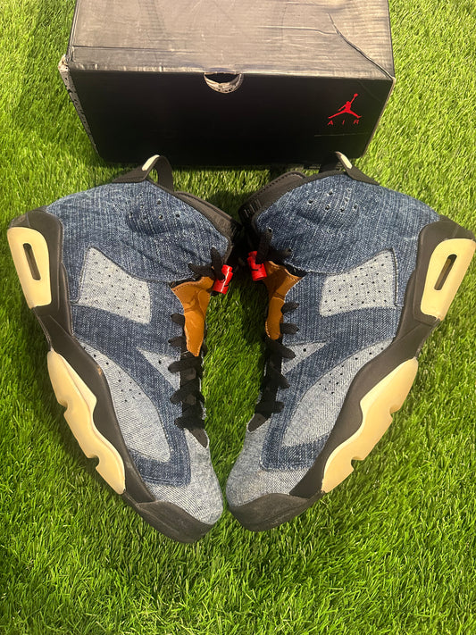 Jordan 6 Retro Washed Denim 10.5M/12W