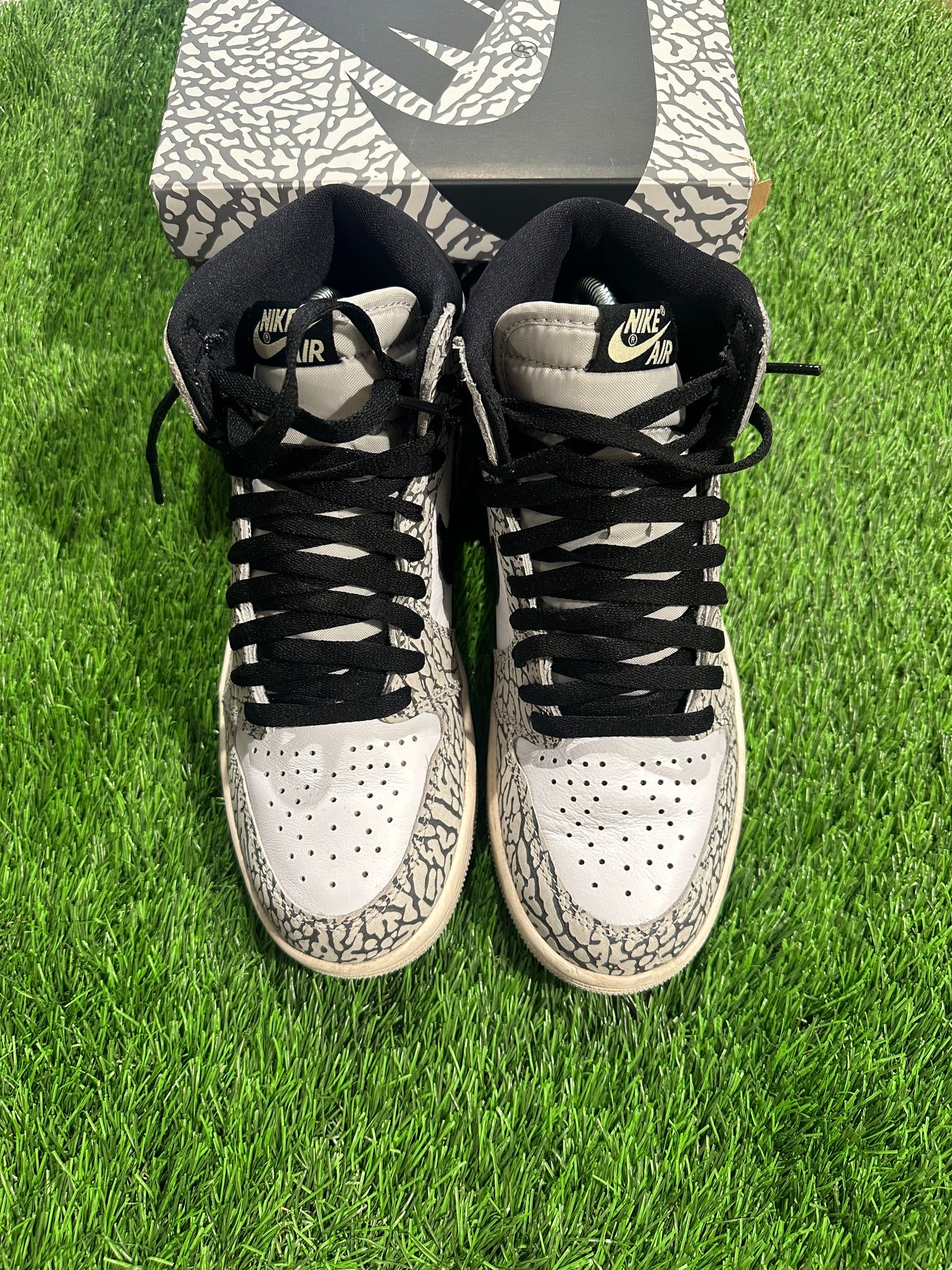 Jordan 1 Retro High OG White Cement 7Y/8.5W