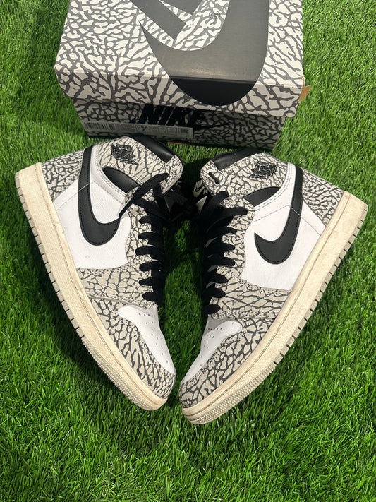 Jordan 1 Retro High OG White Cement 7Y/8.5W