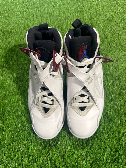 Jordan 8 Retro White Burgundy (Women's) 5Y/6.5W