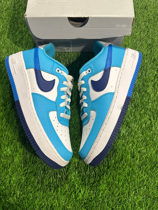Nike Air Force 1 Low LV8 2 Light Photo Blue Deep Royal (GS) 6.5Y/8W