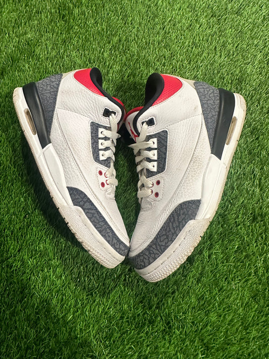 Jordan 3 Retro SE Fire Red Denim (GS) 7Y/8.5W