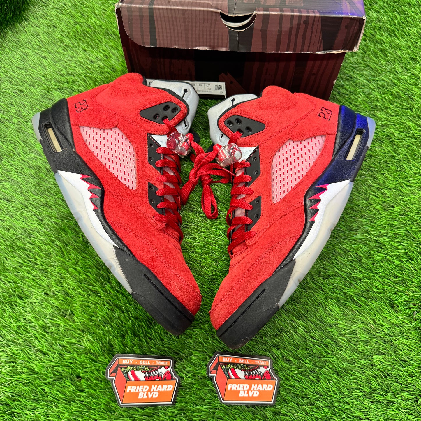 Jordan 5 Retro Raging Bull Red (2021) SIZE 12M/13.5W
