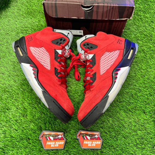 Jordan 5 Retro Raging Bull Red (2021) SIZE 12M/13.5W