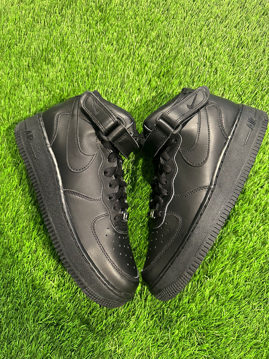 Nike Air Force 1 Mid Black (GS)