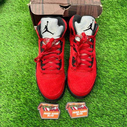 Jordan 5 Retro Raging Bull Red (2021) SIZE 7.5M/9W