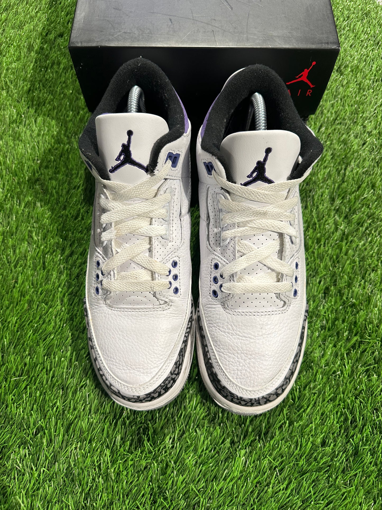 Jordan 3 Retro Dark Iris (GS) 7Y/8.5W