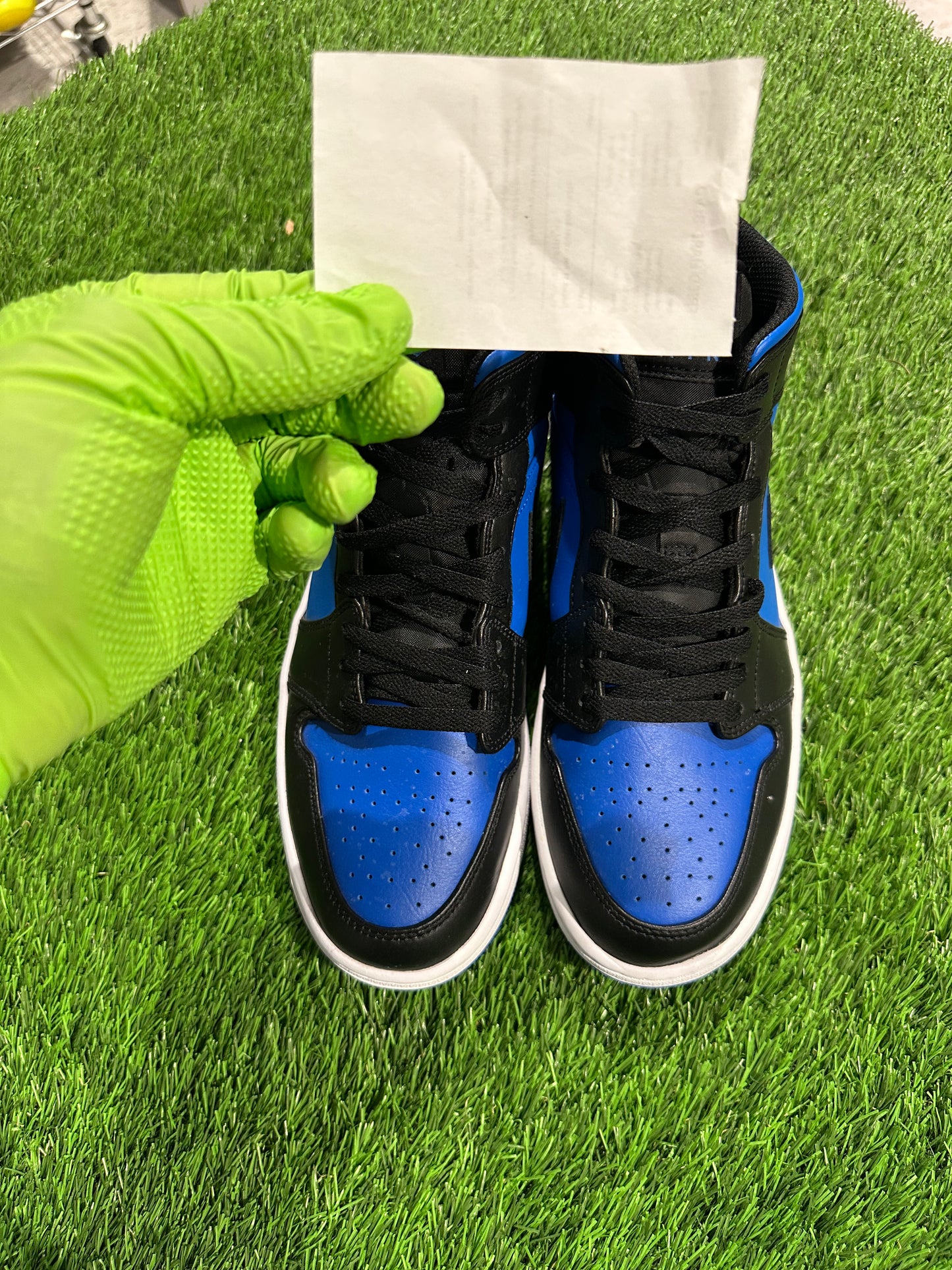 Jordan 1 Mid Black Royal Blue