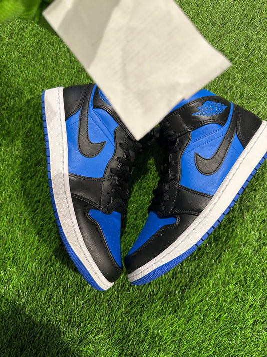 Jordan 1 Mid Black Royal Blue