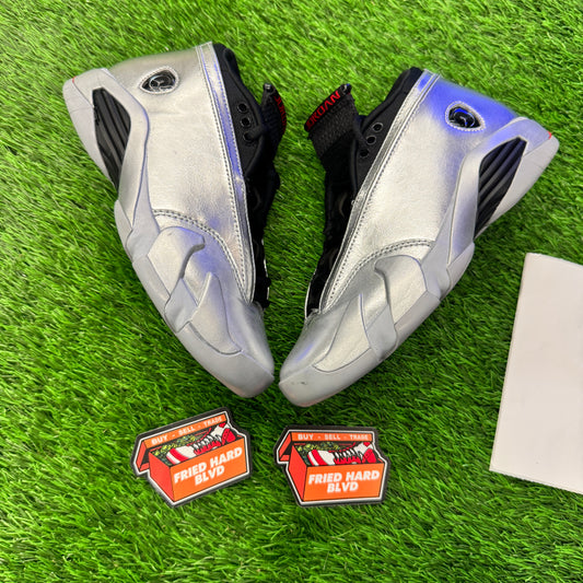Jordan 14 Retro Metallic Silver (Women's) SIZE 3.5Y/5W