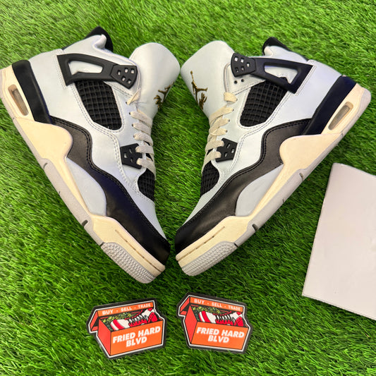 Jordan 4 Retro Platinum Gold (GS) SIZE 7Y/8.5W