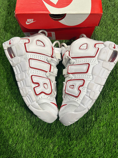 Nike Air More Uptempo White Varsity Red Outline (GS) 4Y/5.5W