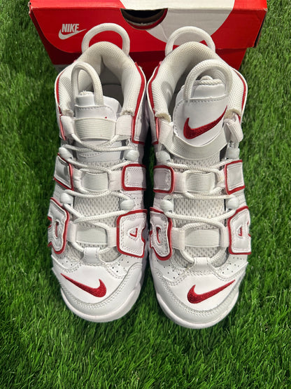 Nike Air More Uptempo White Varsity Red Outline (GS) 4Y/5.5W
