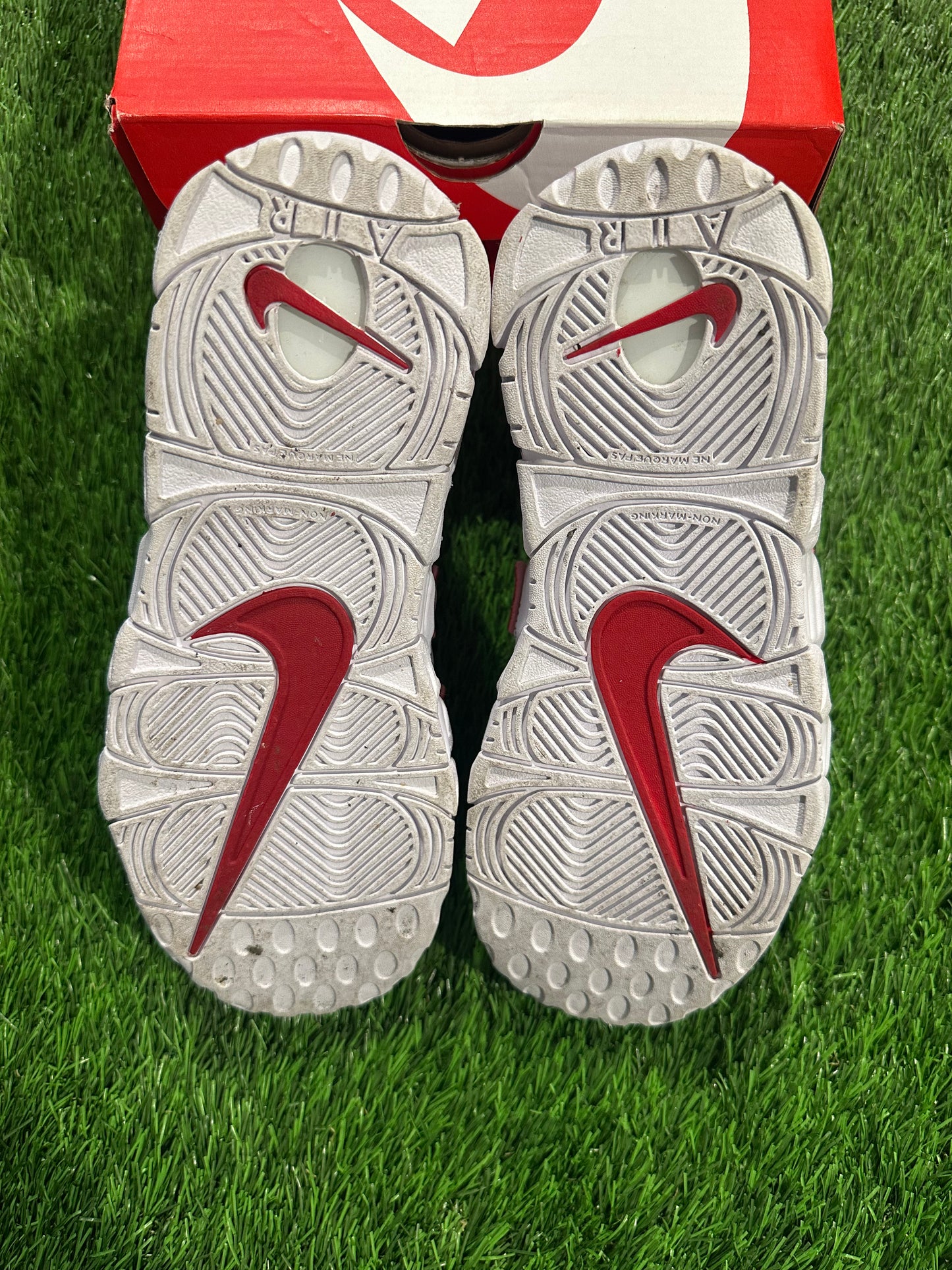 Nike Air More Uptempo White Varsity Red Outline (GS) 4Y/5.5W