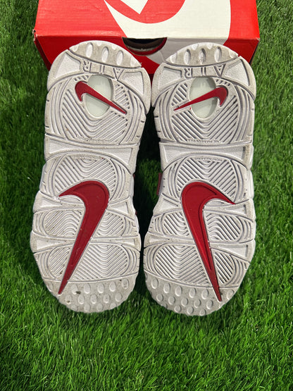 Nike Air More Uptempo White Varsity Red Outline (GS) 4Y/5.5W