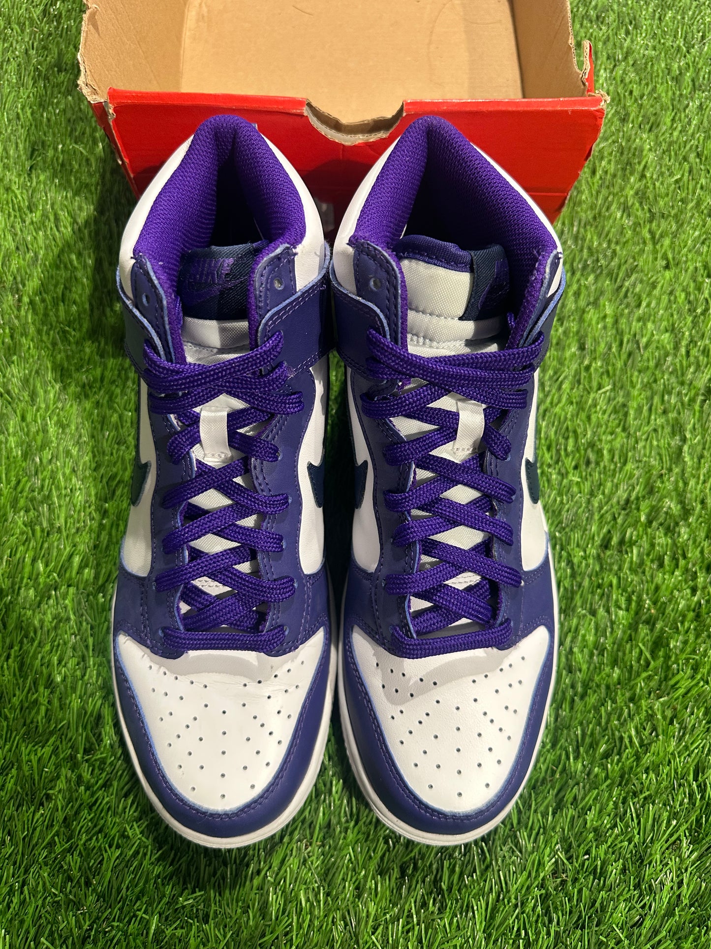 Nike Dunk High Electro Purple Midnight Navy (GS)