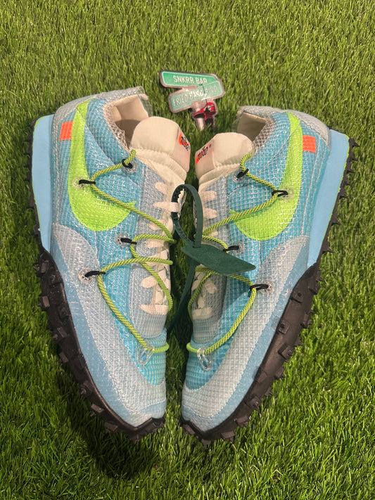 Nike Waffle Racer Off-White Vivid Sky (Women's)
