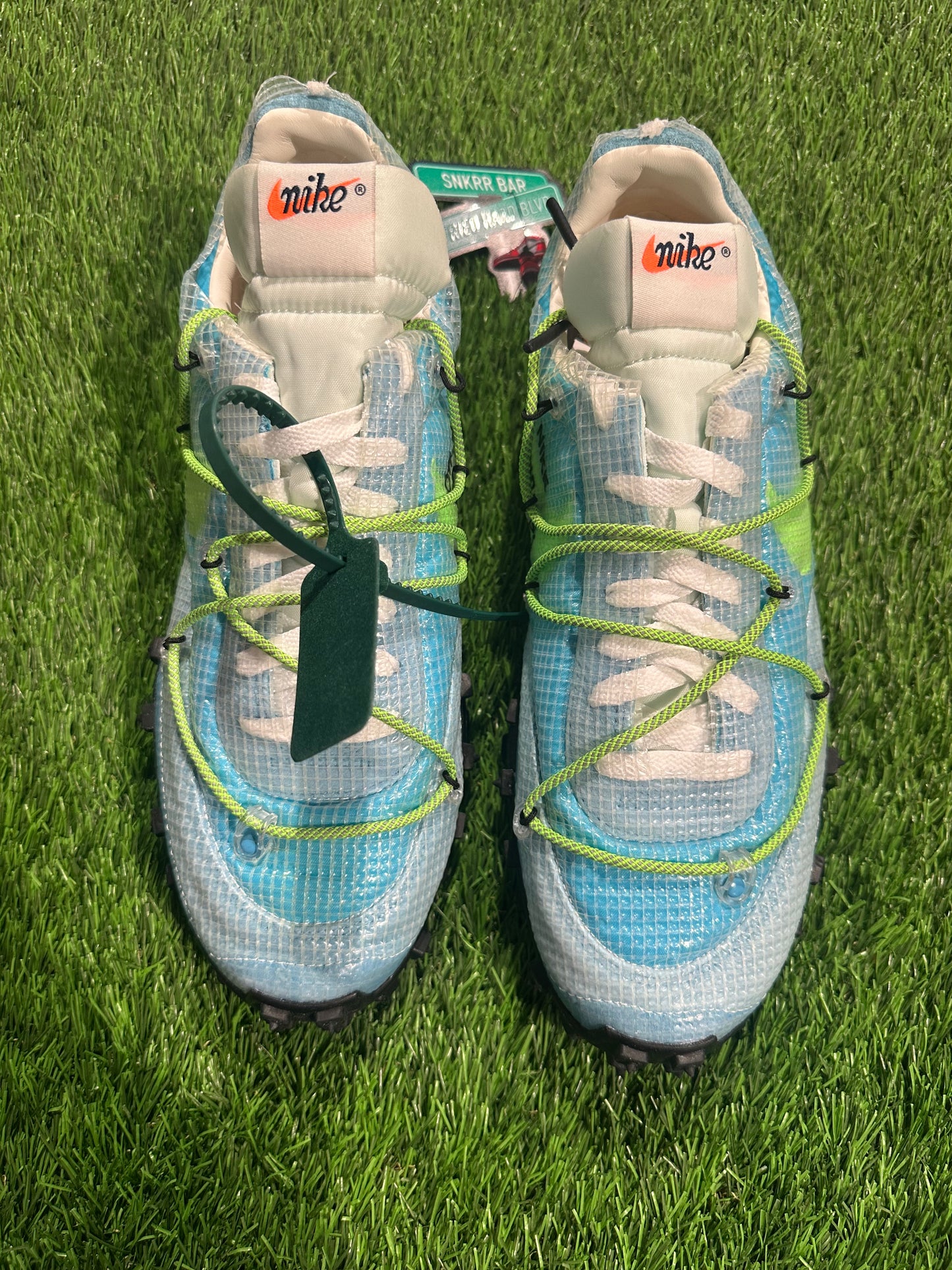 Nike Waffle Racer Off-White Vivid Sky (Women's)