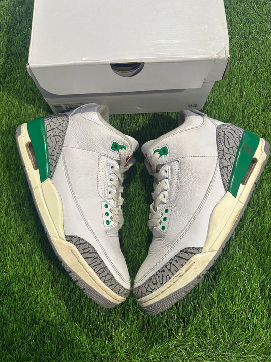 Jordan 3 Retro Lucky Green (Women's) 7Y/8.5W