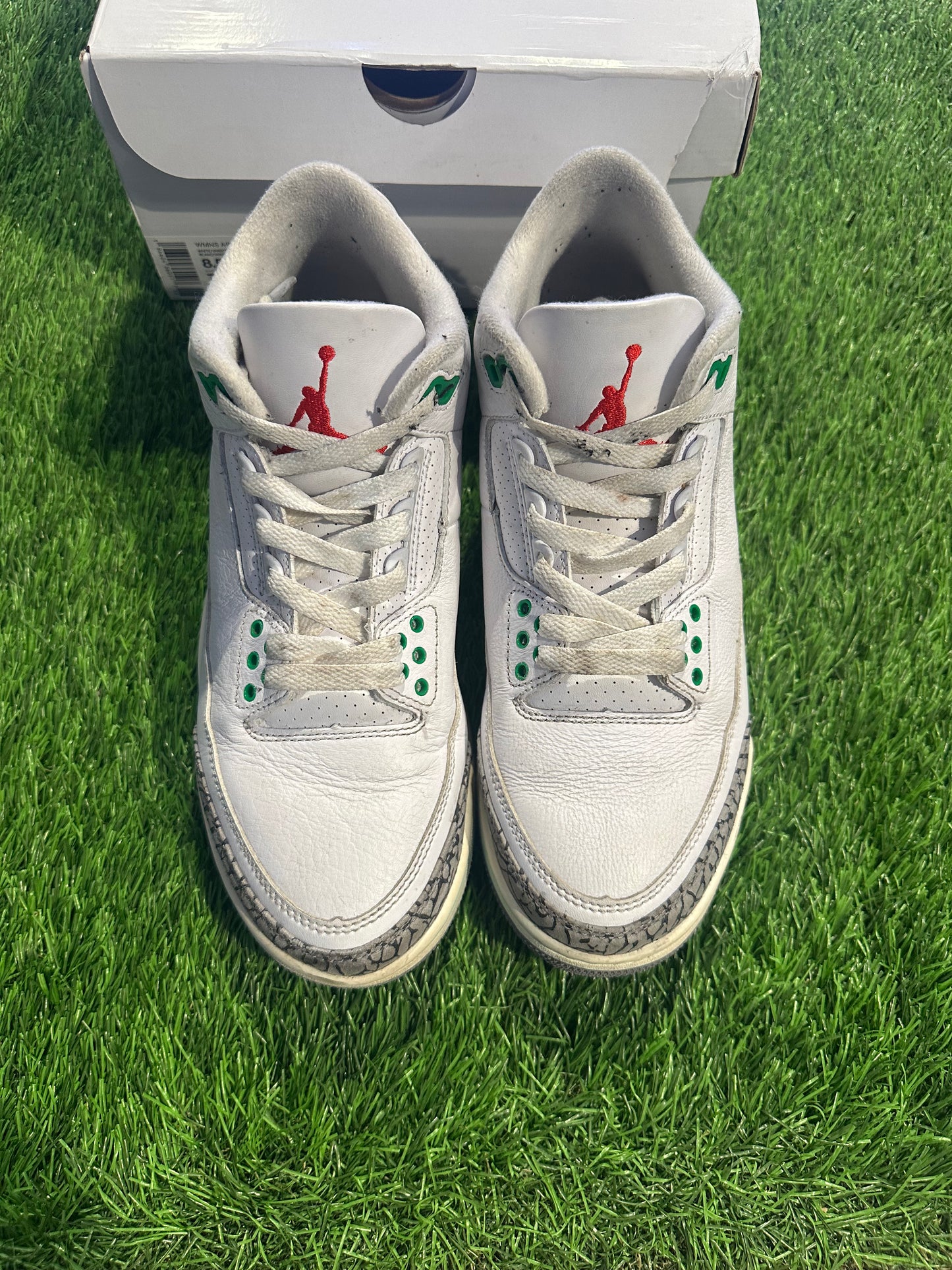 Jordan 3 Retro Lucky Green (Women's) 7Y/8.5W