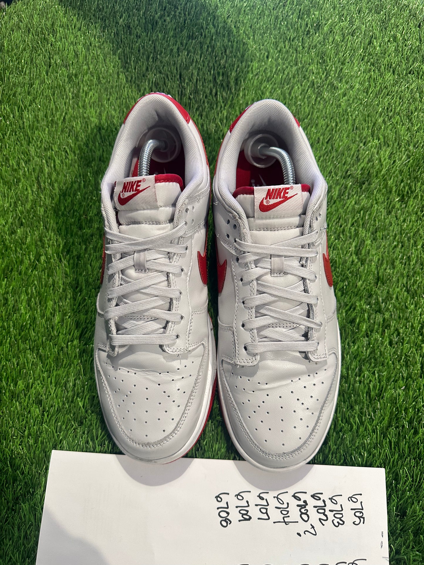 Nike Dunk Low Vast Grey Varsity Red