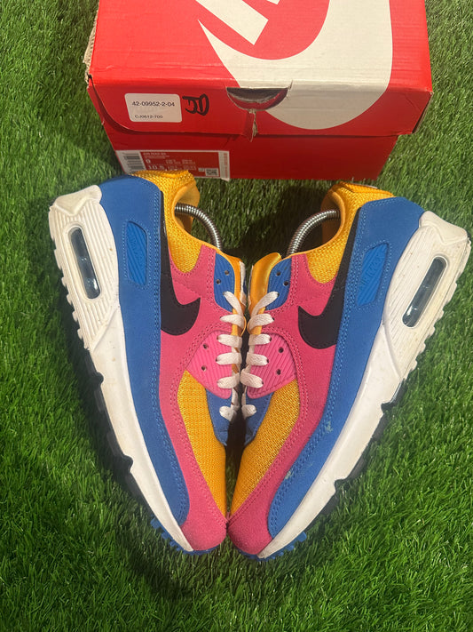 Air Max 90 Multicolor Suede SIZE 9M/10.5W