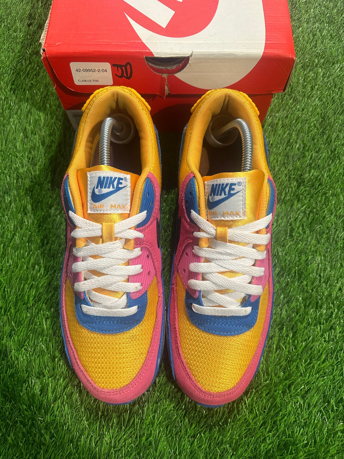 Air Max 90 Multicolor Suede SIZE 9M/10.5W