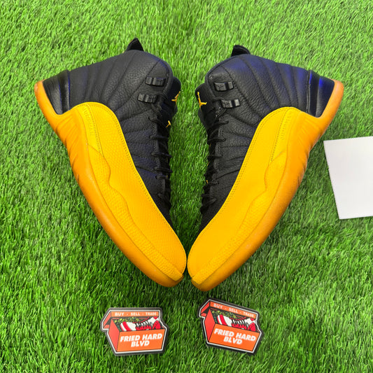Jordan 12 Retro Black University Gold SIZE 8.5M/10W