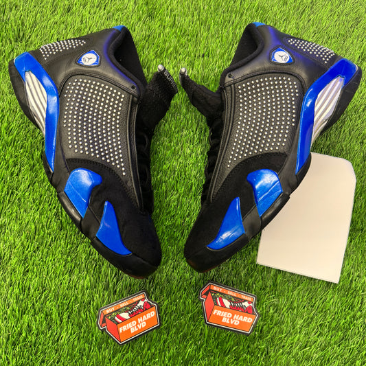 Air Jordan 14 XIV Supreme Black Blue Chrome SIZE 11M/12.5W