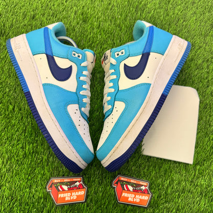 Air Force 1 Low '07 LV8 Split Light Photo Blue Deep Royal SIZE 8.5M/10W
