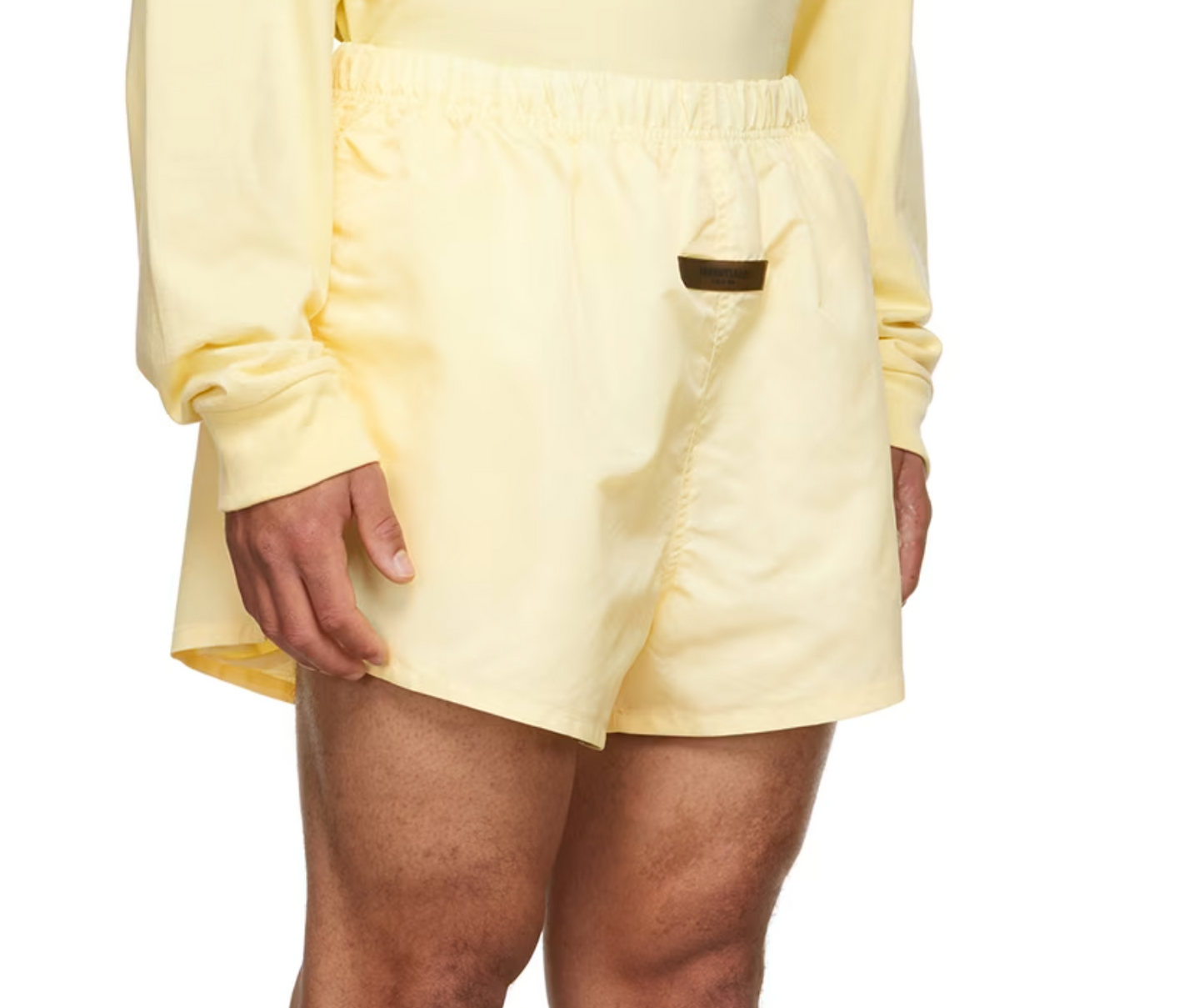Fear of God ESSENTIALS Yellow Nylon Shorts