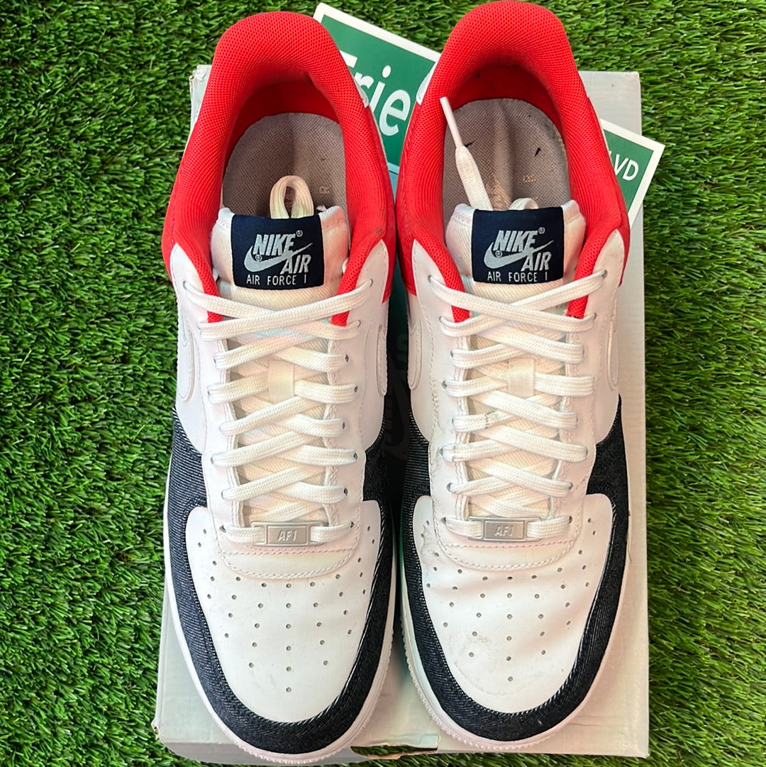 Air Force 1 '07 LX 'White Red Denim'