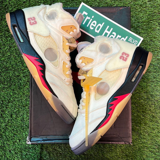 Off-White x Air Jordan 5 SP 'Sail'