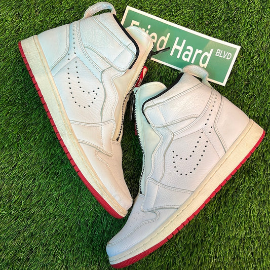 Air Jordan 1 Retro High Zip 'White University Red'