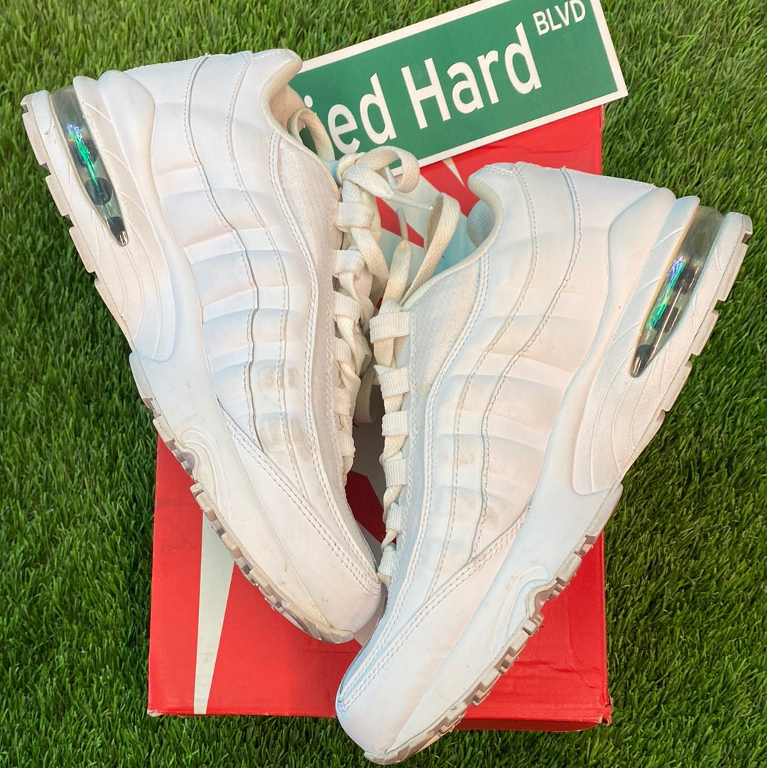 Air Max 95 GS 'White Metallic Silver'