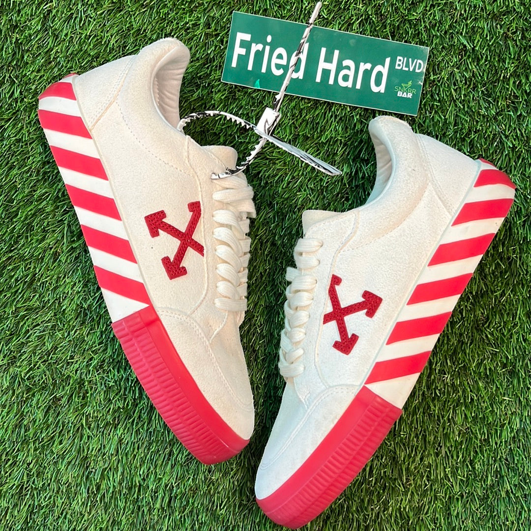 EXCLUSIVE Off-White Wmns Vulc Sneaker 'White Red'