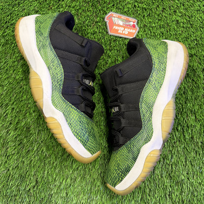 Jordan 11 Retro Low Green Snakeskin